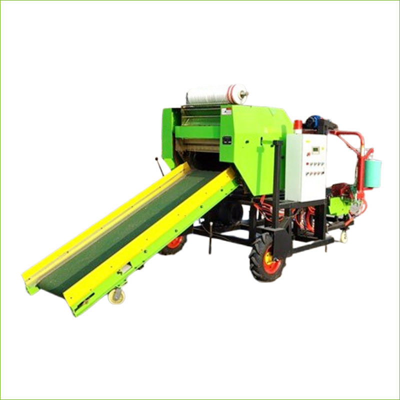 balayage et emballage d'ensilage