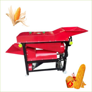 corn dehusking and threshing machine